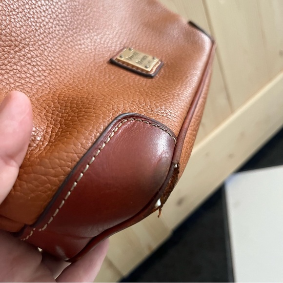 Dooney & Bourke Men's Brown Leather Crossbody Bag - Picture 5 of 12